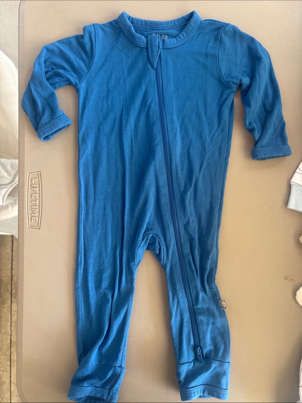 Kyte BABY Royal Blue Zippered Footie One-Piece